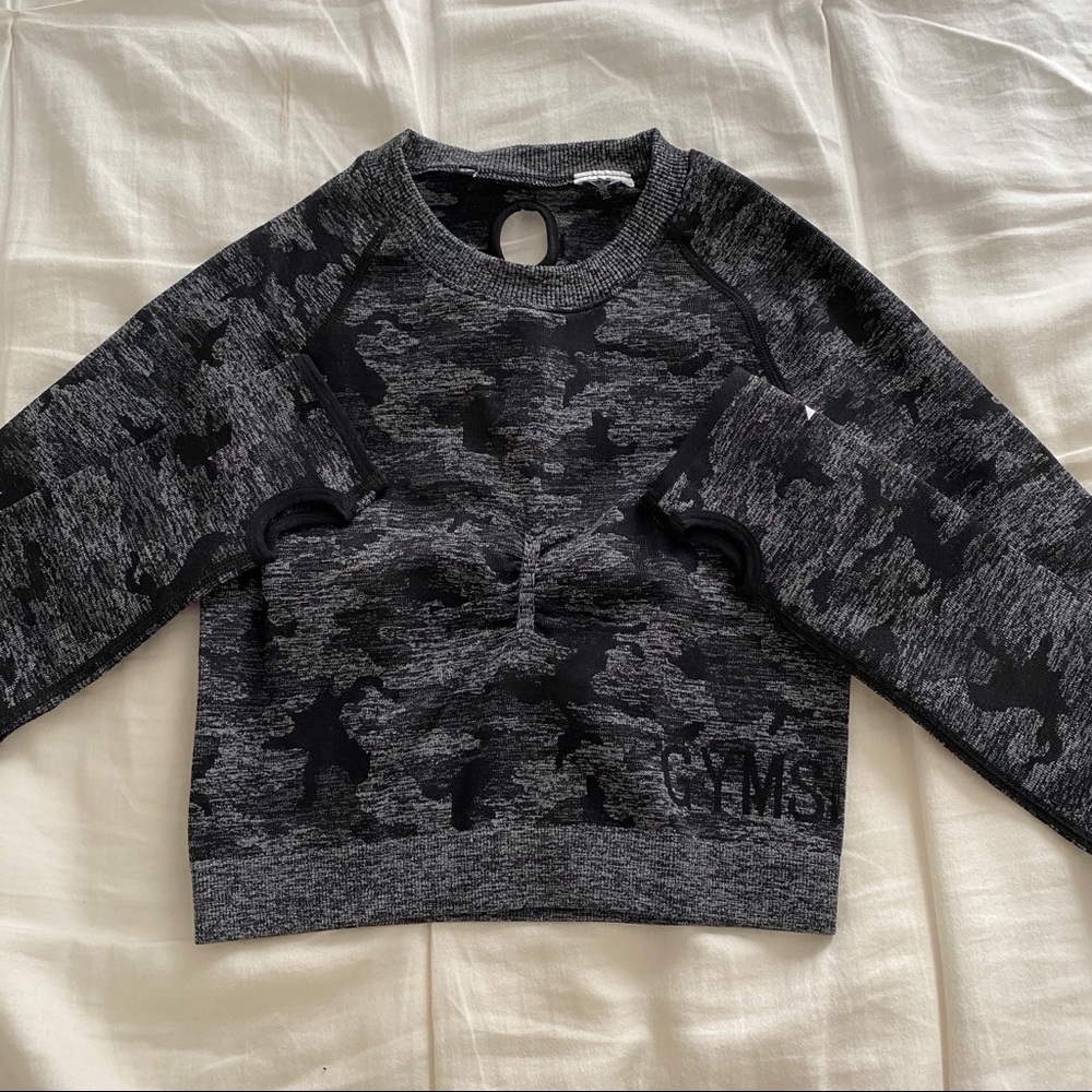 Black Camo Seamless Long Sleeve